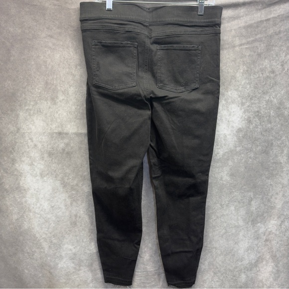 Spanx Black Distressed Jeggings Size XL - Picture 5 of 5